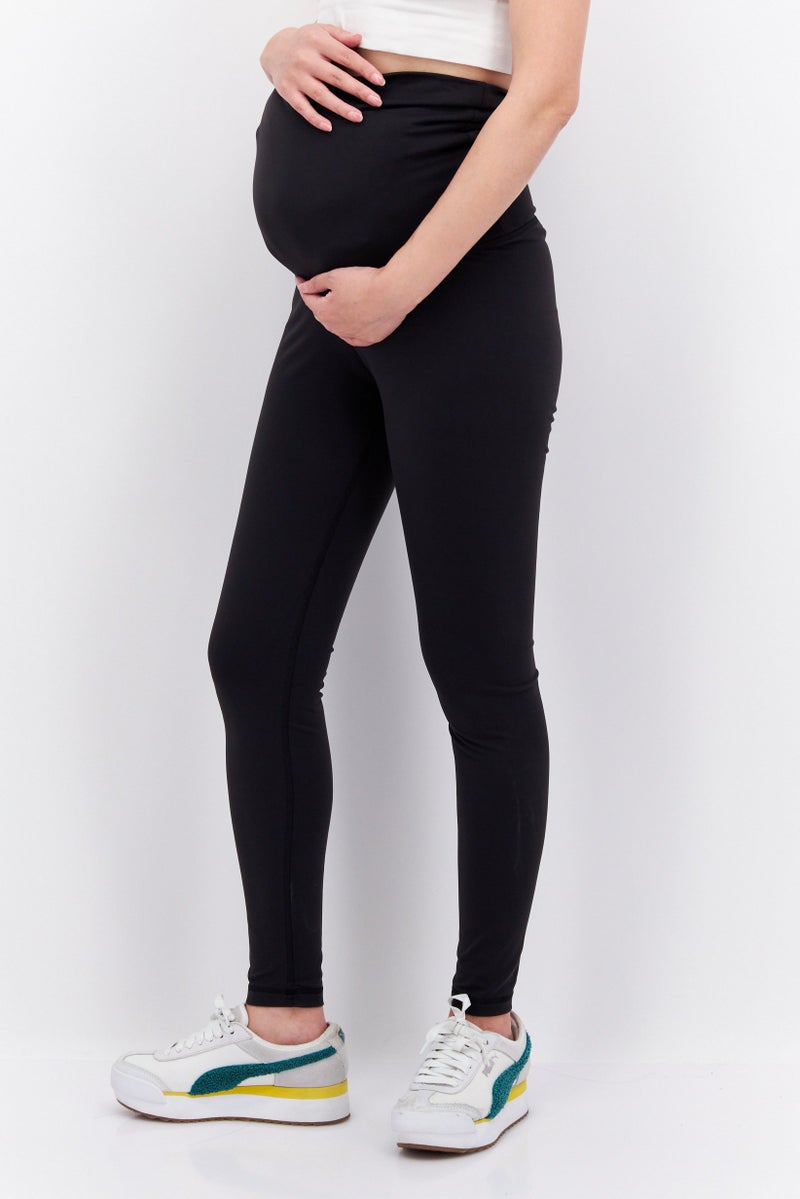 Reebok Maternity Sportswear Fit Outdoor Leggings, Black - Image 4